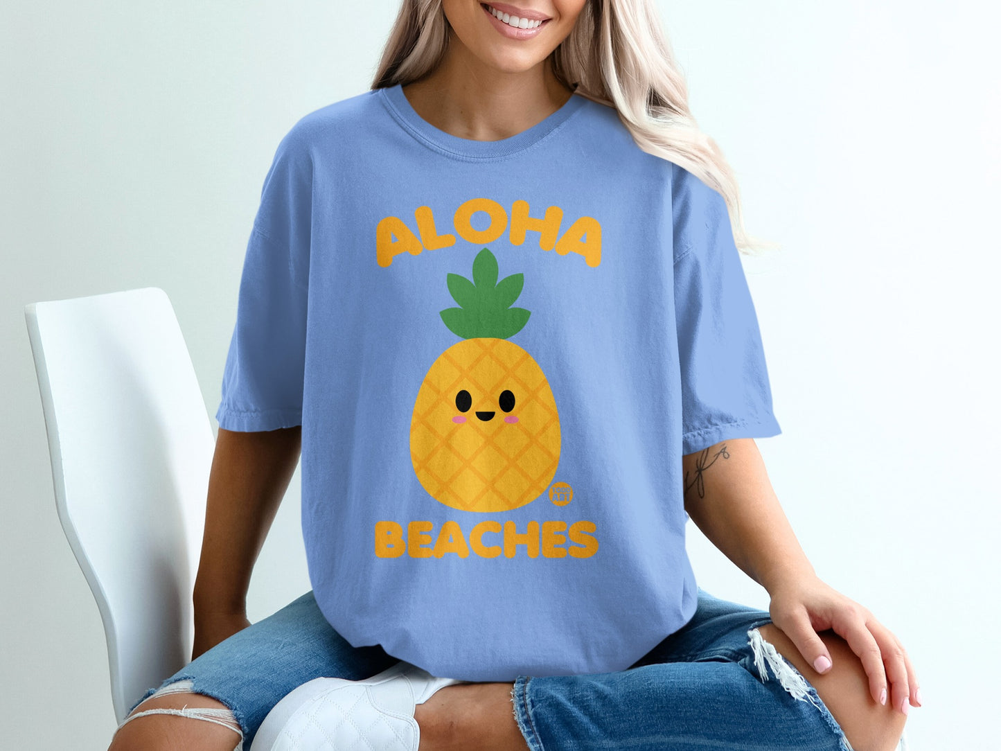 ALOHA BEACHES Cute Pineapple Design Blue product type