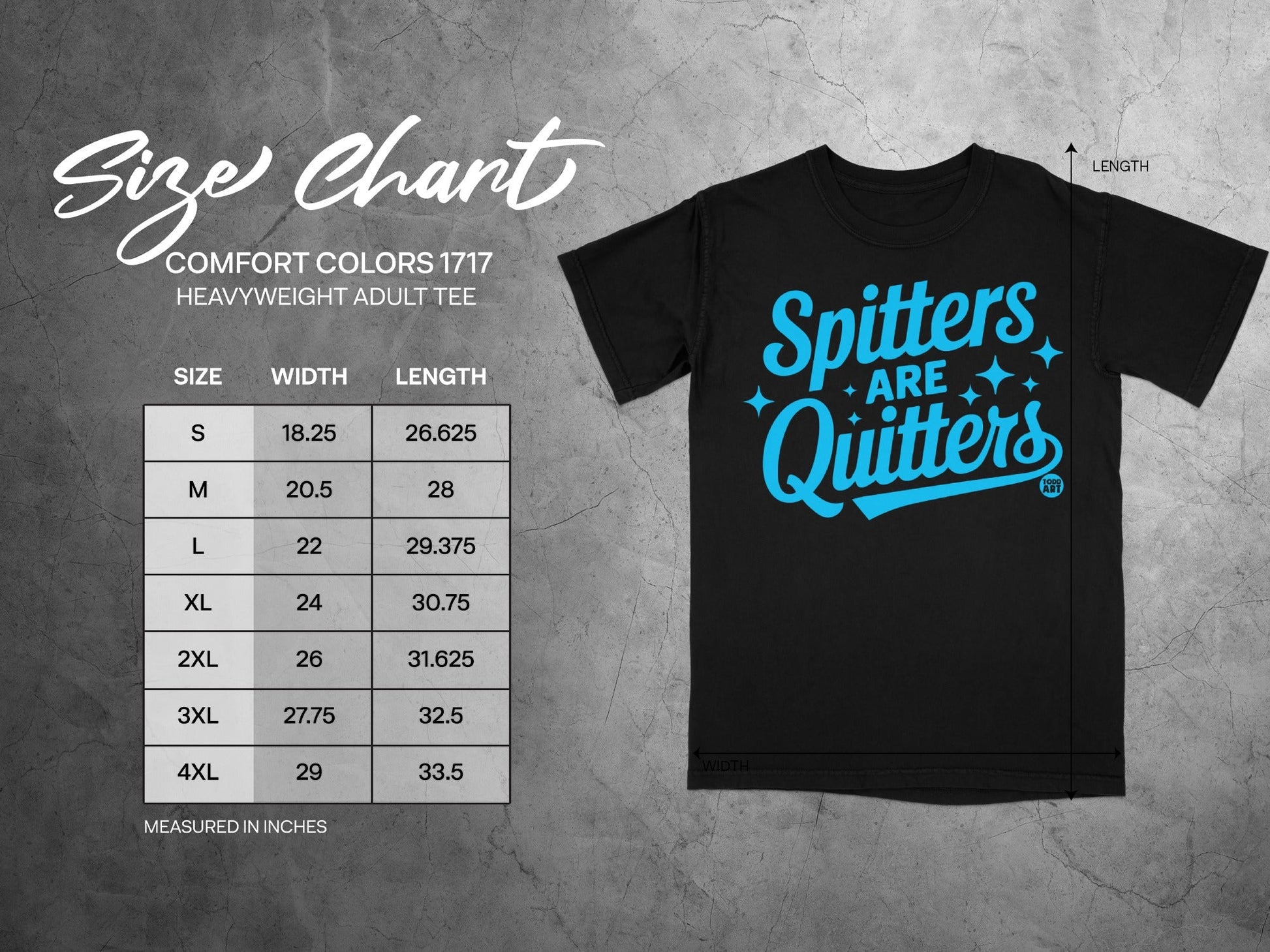 Spitters Are Quitters Heavyweight Adult Tee Shirt