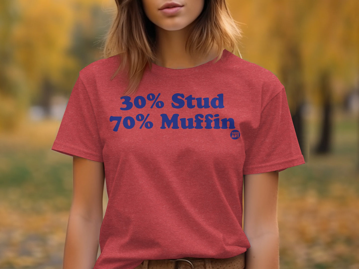 30% Stud 70% Muffin Funny Graphic Tee Shirt
