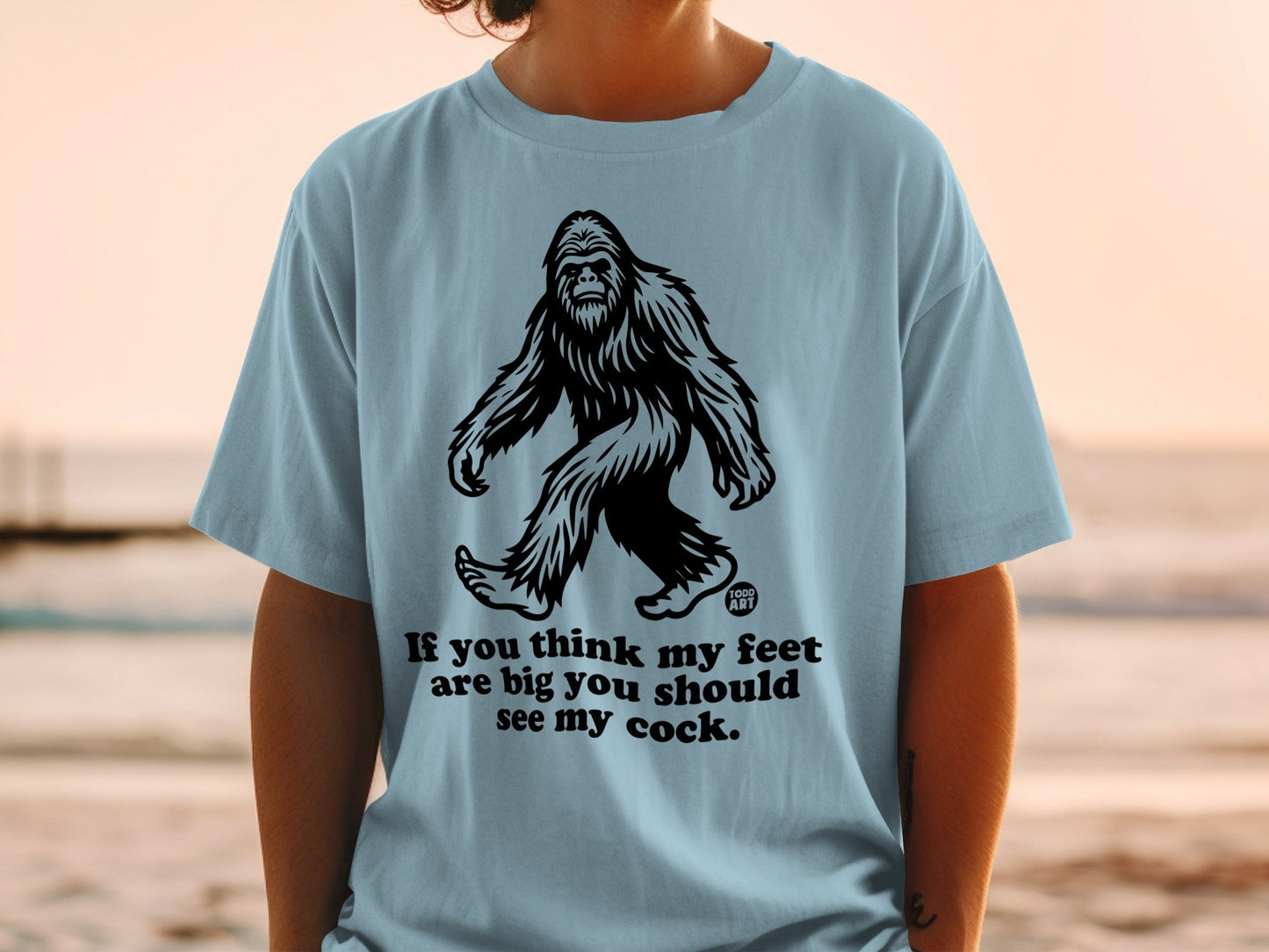 Funny Bigfoot Shirt with Hilarious Graphic and Text