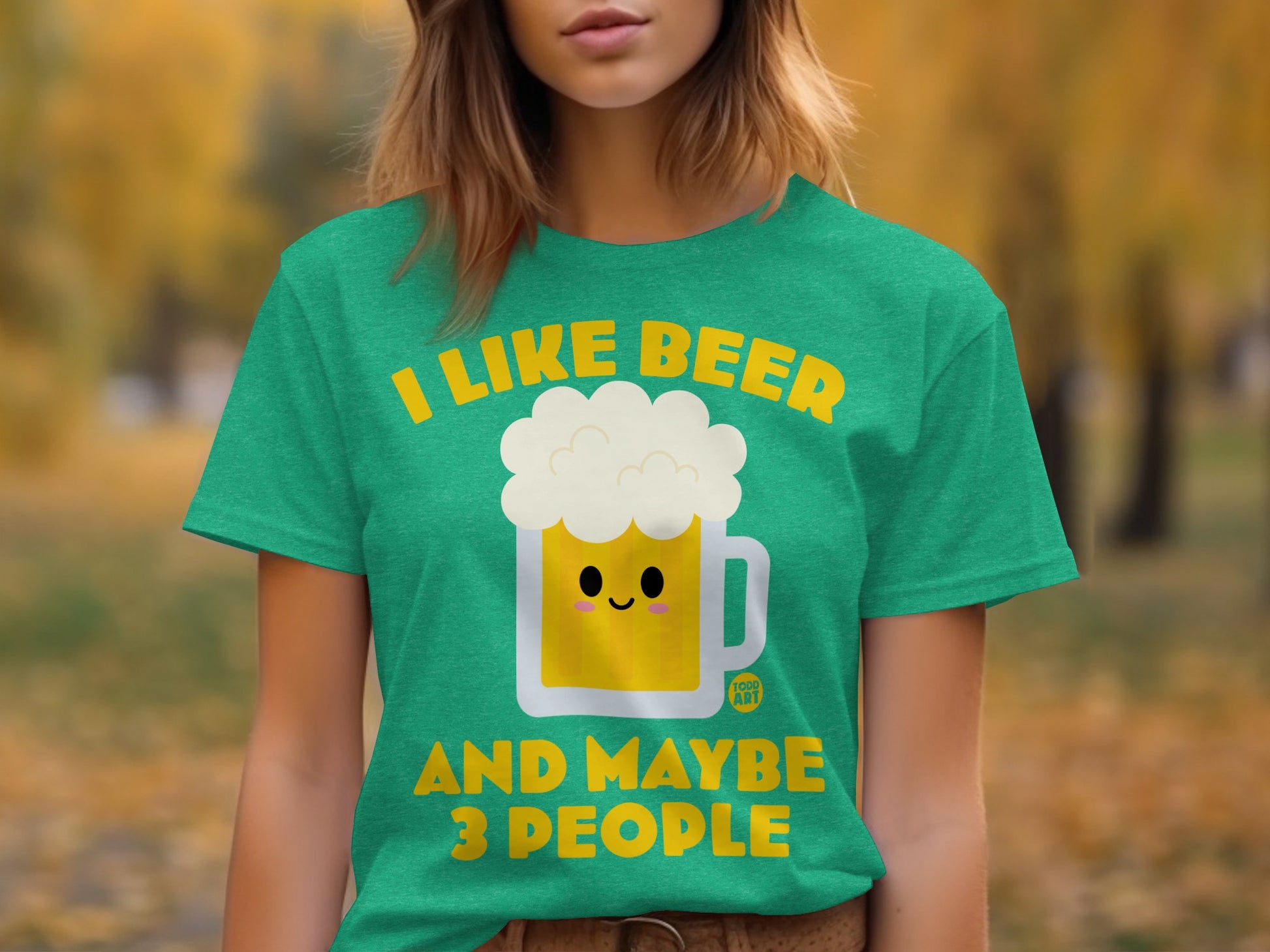 I Like Beer And Maybe 3 People Funny Graphic Tee