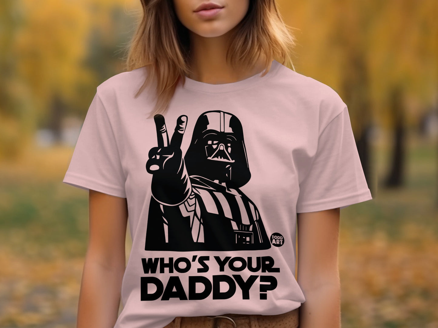 Who's Your Daddy Graphic Tee with Iconic Figure Print