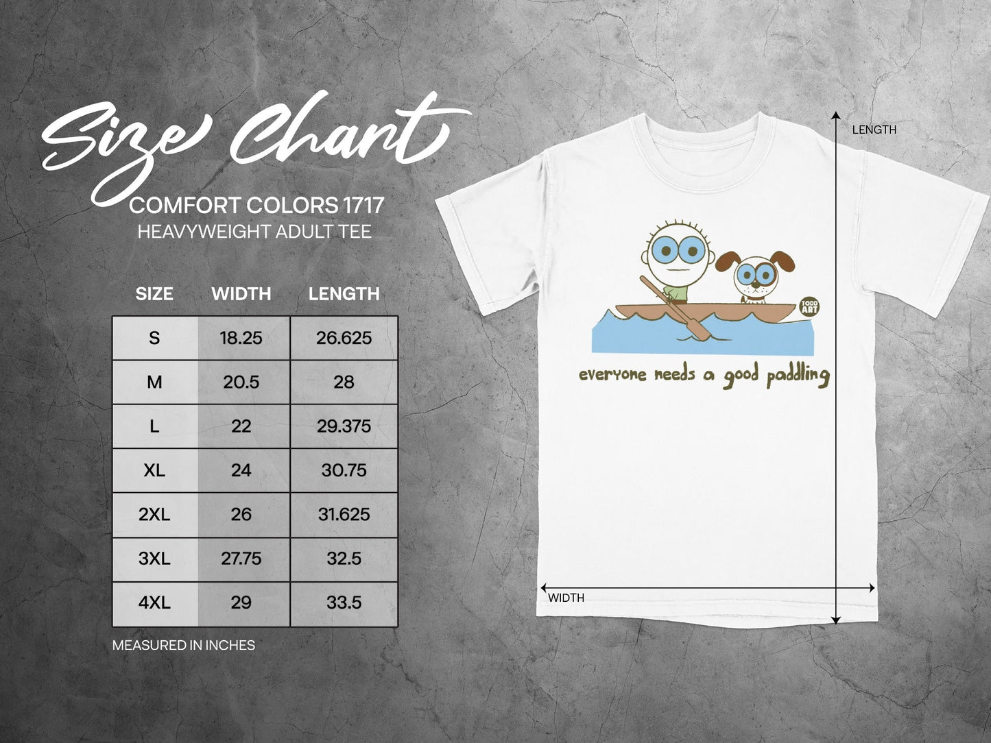Everyone Needs a Good Paddling Heavyweight Adult Tee