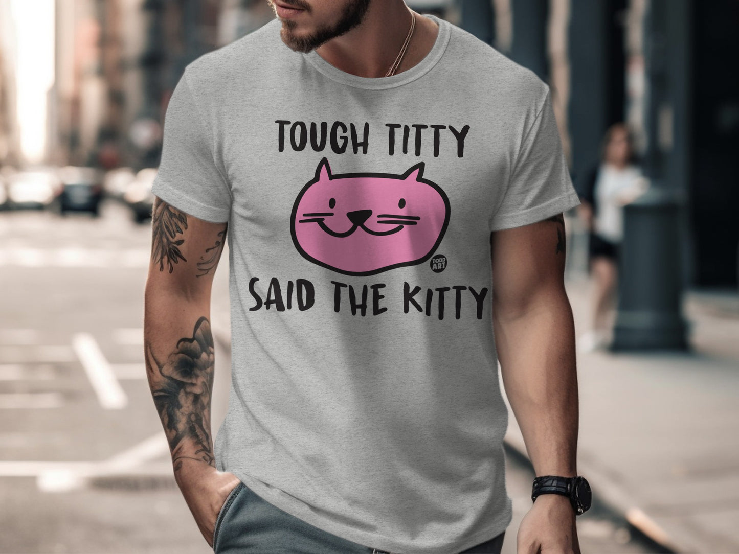 Tough Titty Said The Kitty Graphic Tee Product