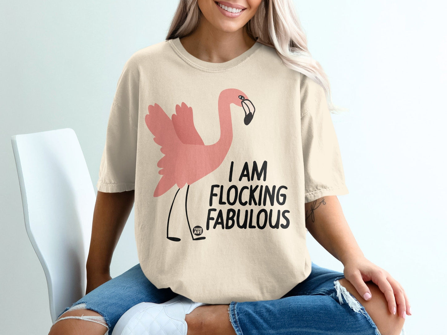 I Am Flocking Fabulous Flamingo Graphic T-Shirt