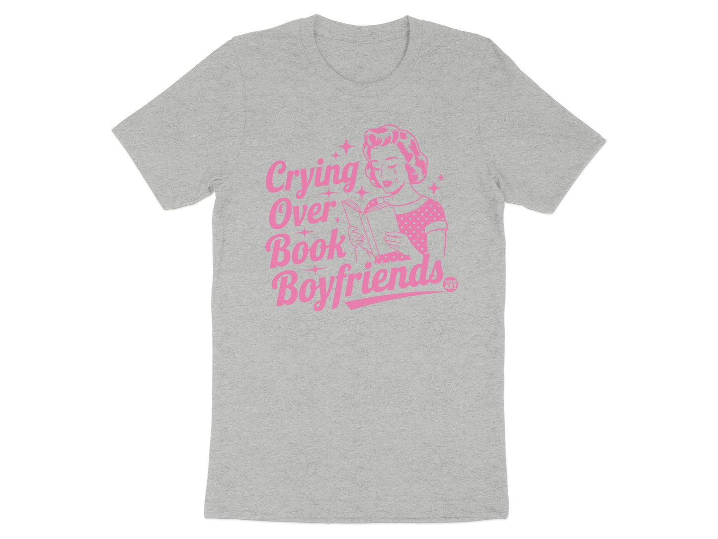 Crying Over Book Boyfriends Graphic Tee Product