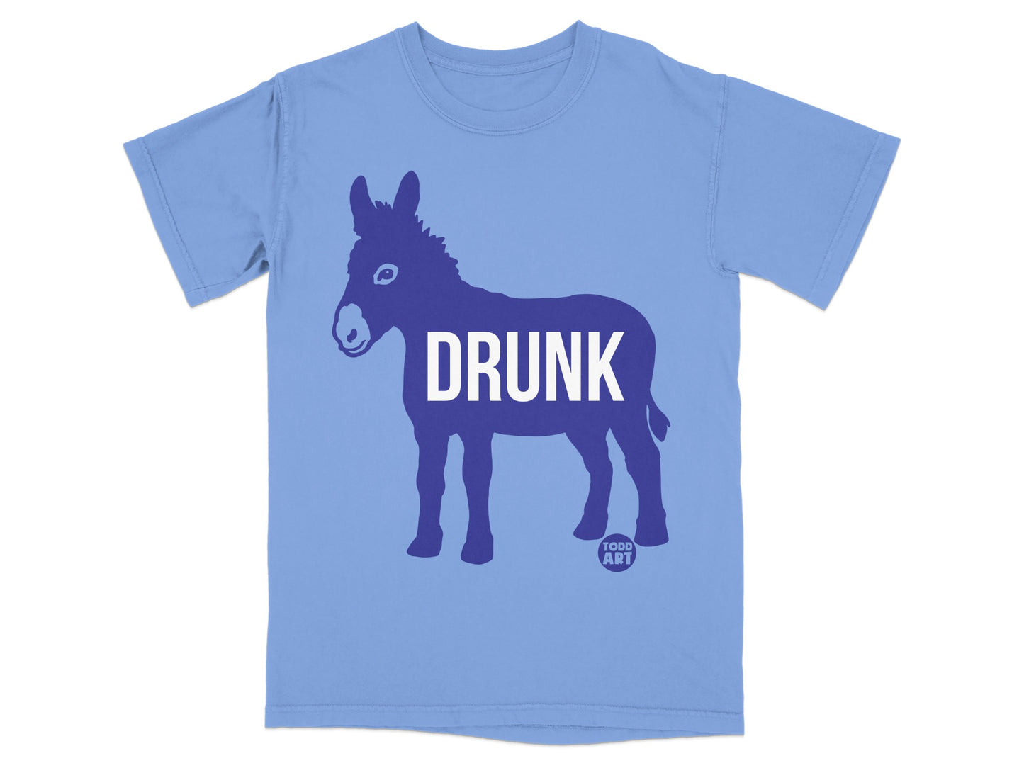 Drunk Donkey Graphic Tee Shirt Design Art Shirt
