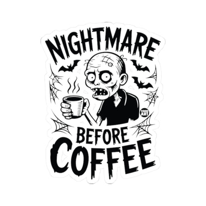 Coffee ZombieTodd Art Sticker