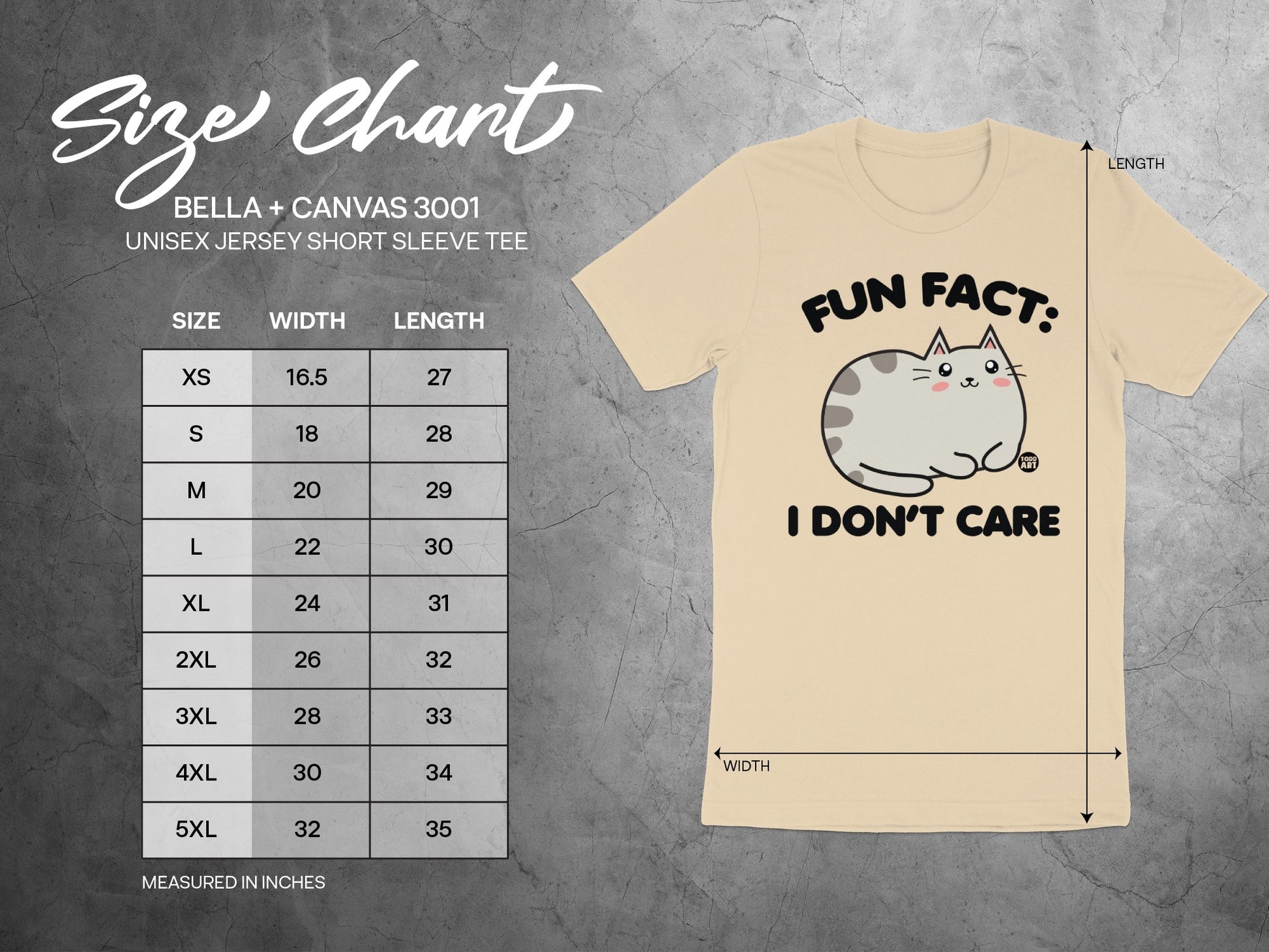 Fun Fact I Don't Care Cat Print Short Sleeve Tee product