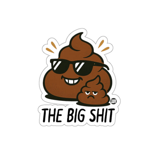 Funny The Big Shit and Little Shit Duo Cartoon sticker