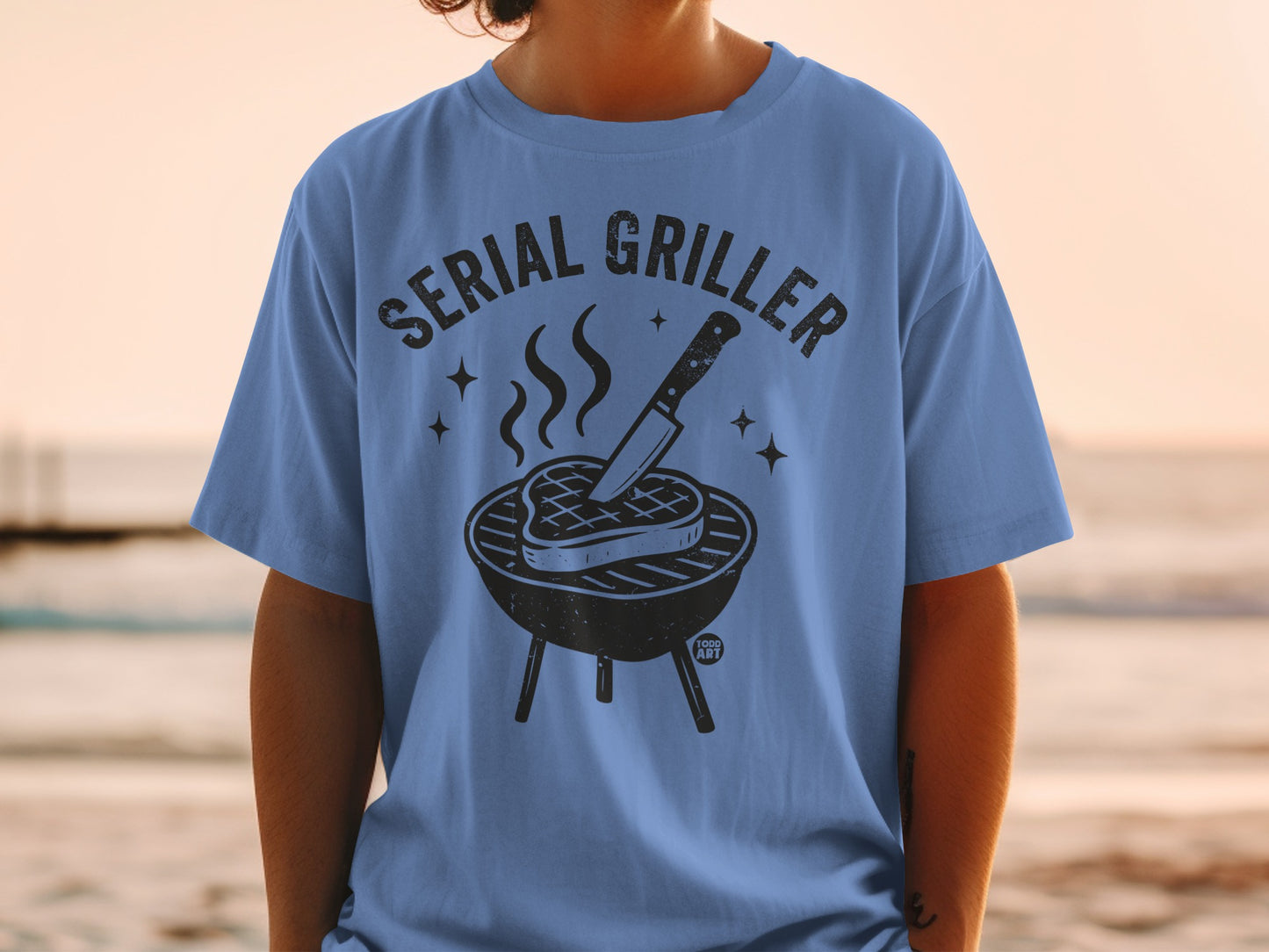 SERIAL GRILLER grill steak knife stars smoke product type