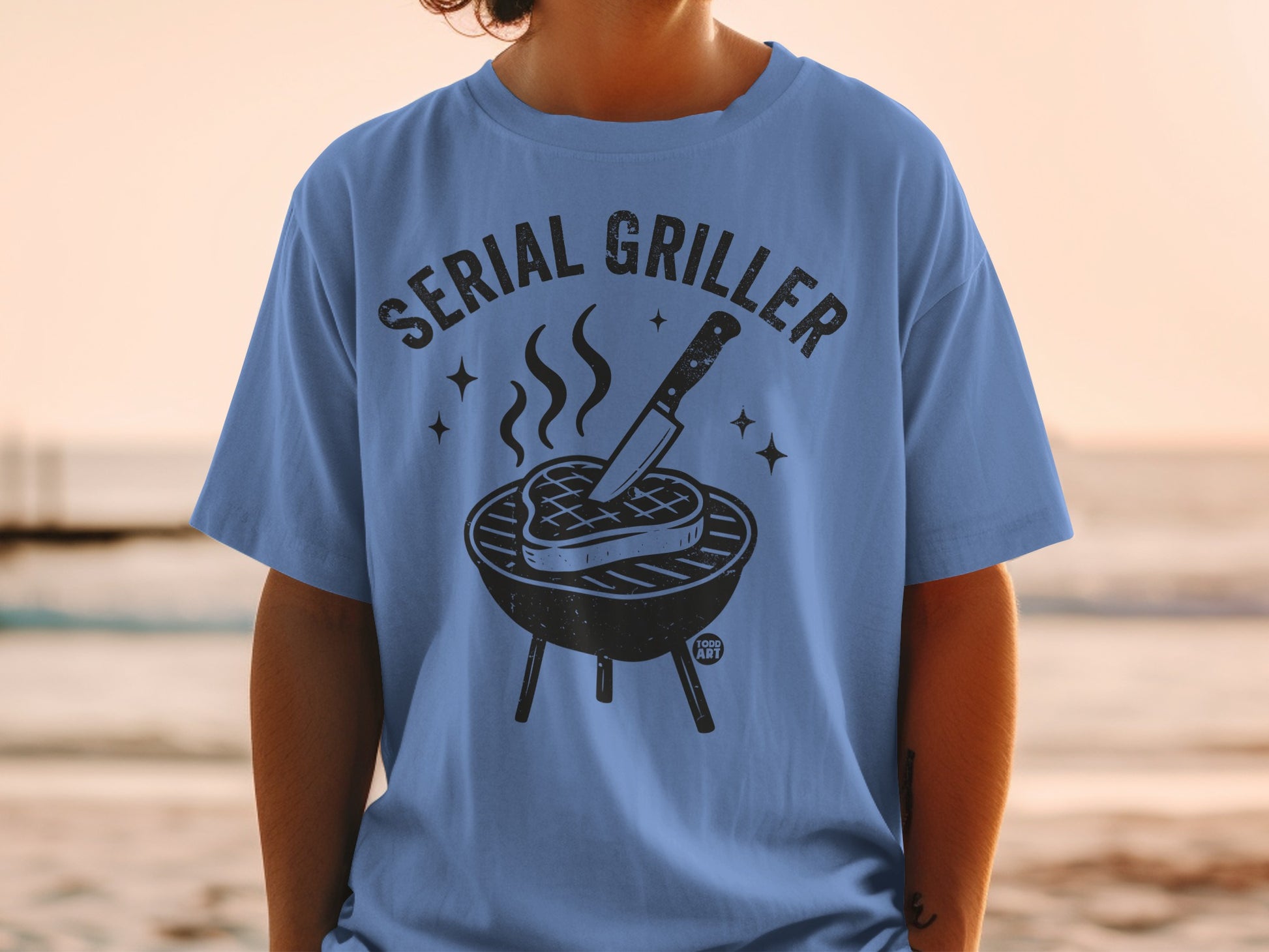SERIAL GRILLER grill steak knife stars smoke product type