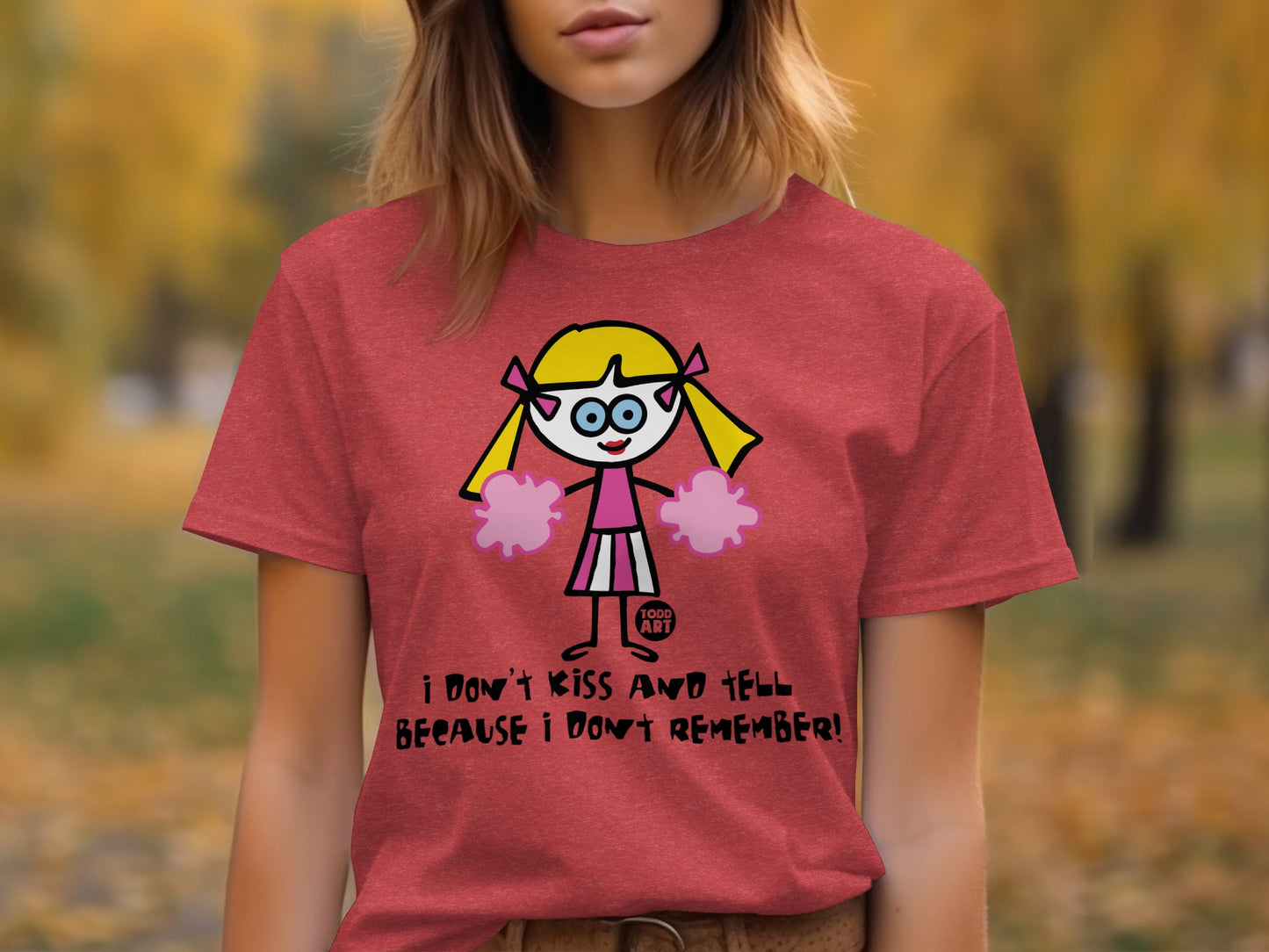 Funny Graphic Tee with Cartoon Character Design