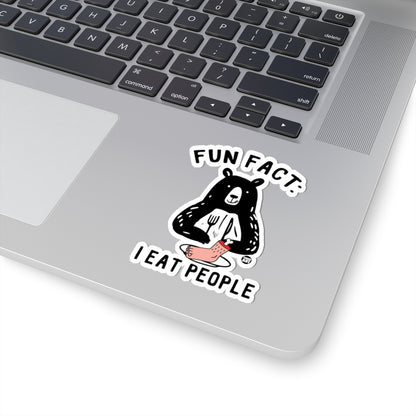 Cannibal BearTodd Art Sticker