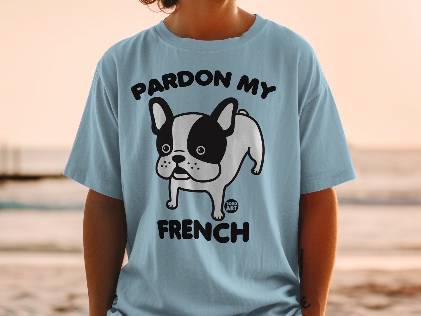 Pardon My French Bulldog Graphic Tee Shirt