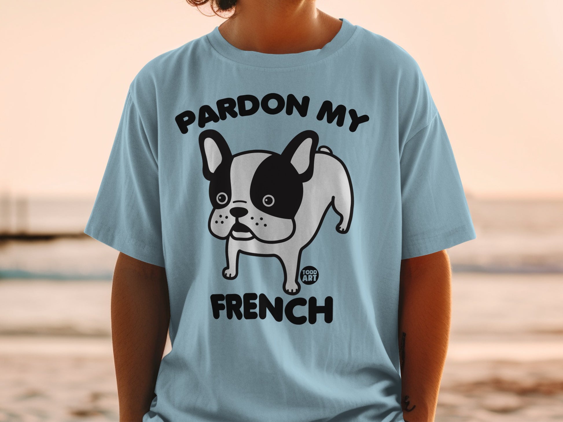 Pardon My French Bulldog Graphic Tee Shirt
