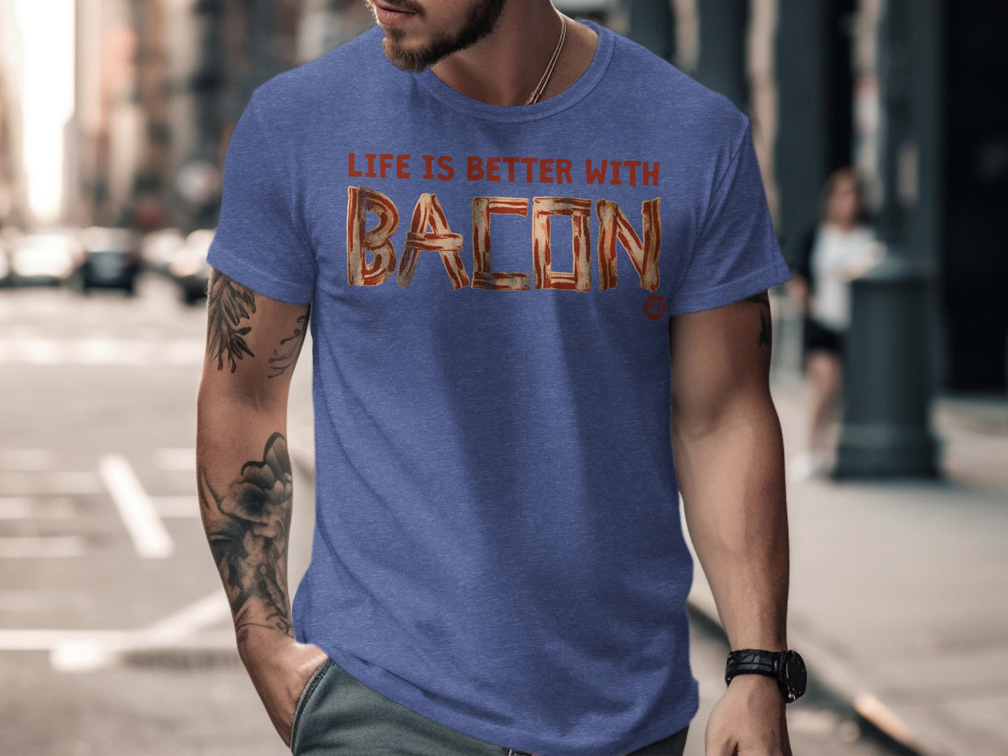Life is Better with Bacon Graphic Tee Shirt