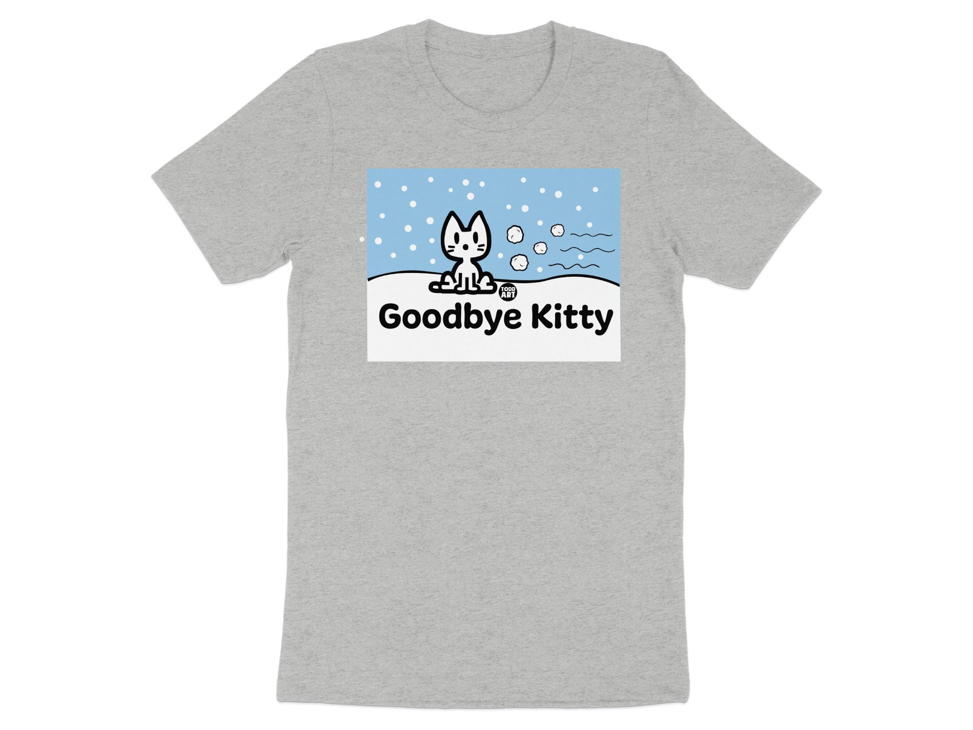 Goodbye Kitty Cute Graphic Tee