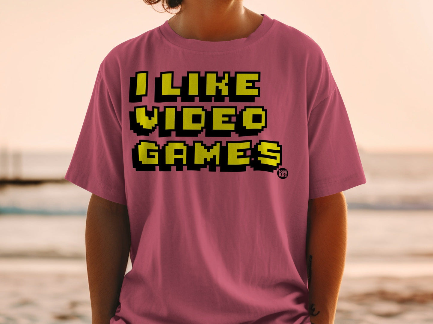 I Like Video Games Graphic T-Shirt Fun Fashion Statement
