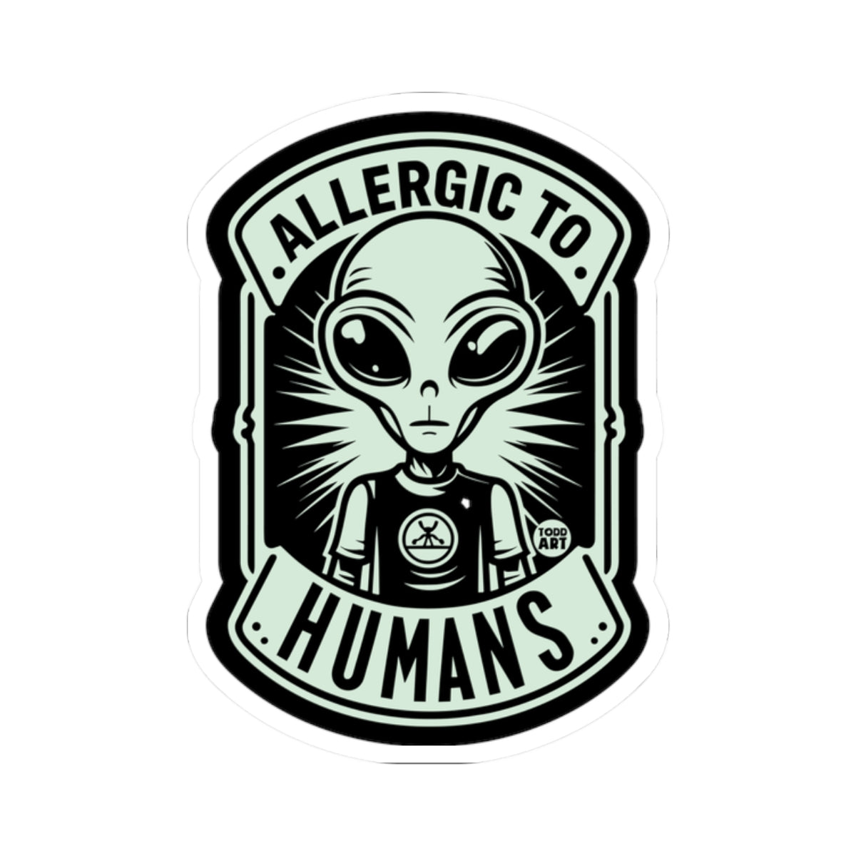 allergic-to-humans-alien-sticker
