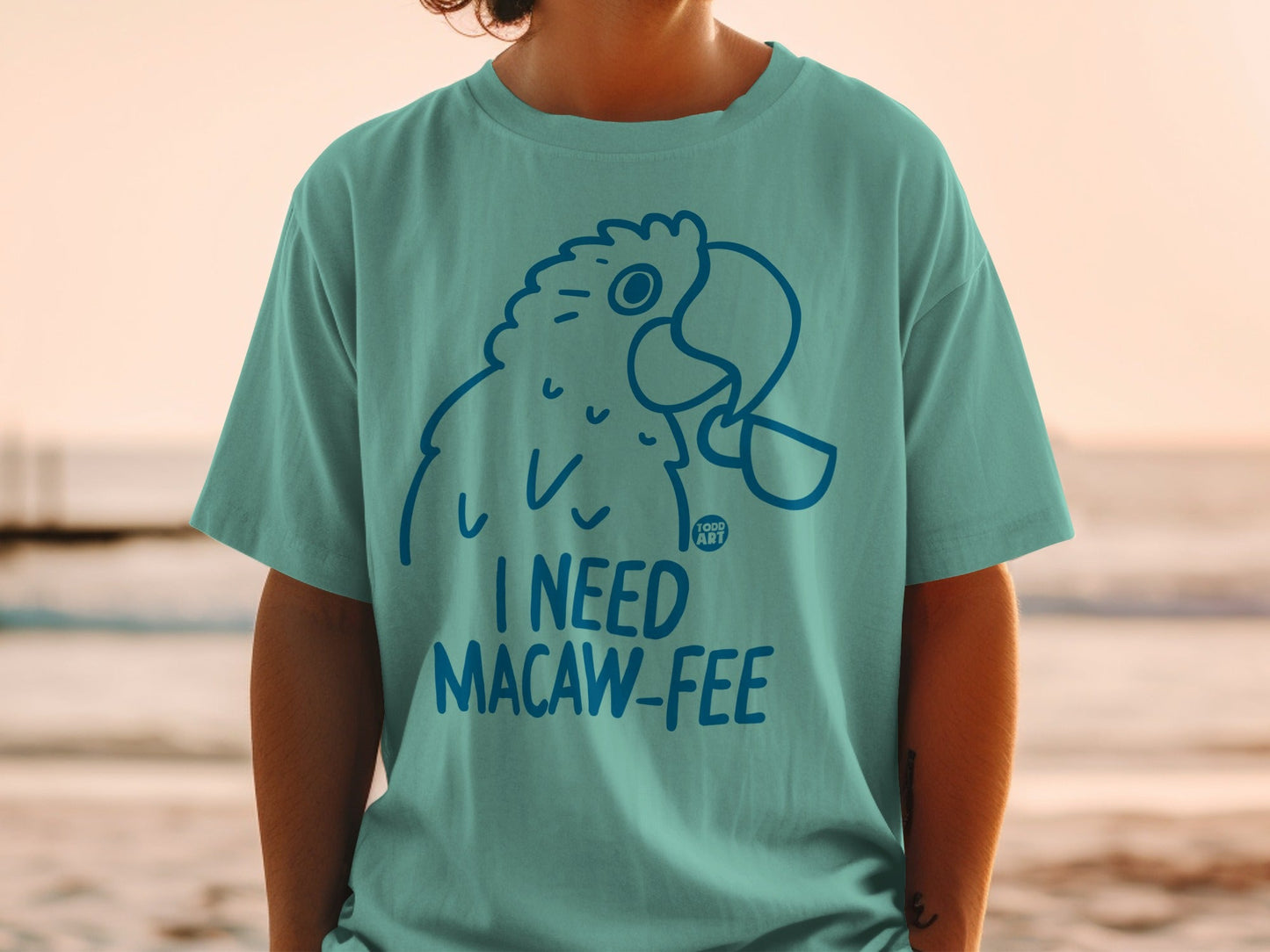 I Need Macaw-Fee Funny Parrot Illustration Shirt