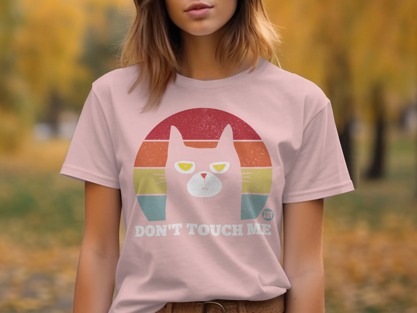 Don't Touch Me Grumpy Cat Graphic Shirt
