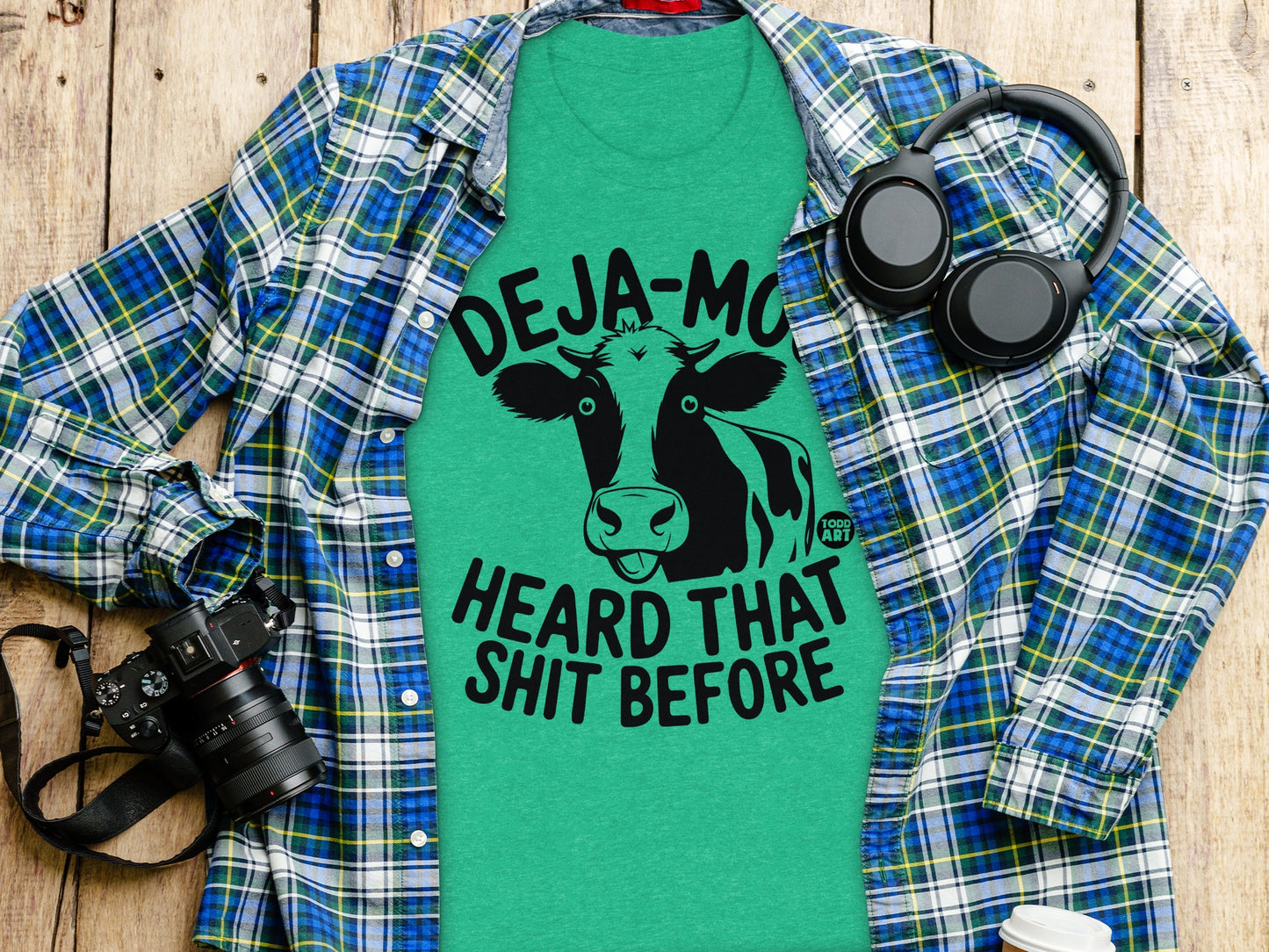 Deja-Moo Heard That Shit Before Funny Cow Shirt