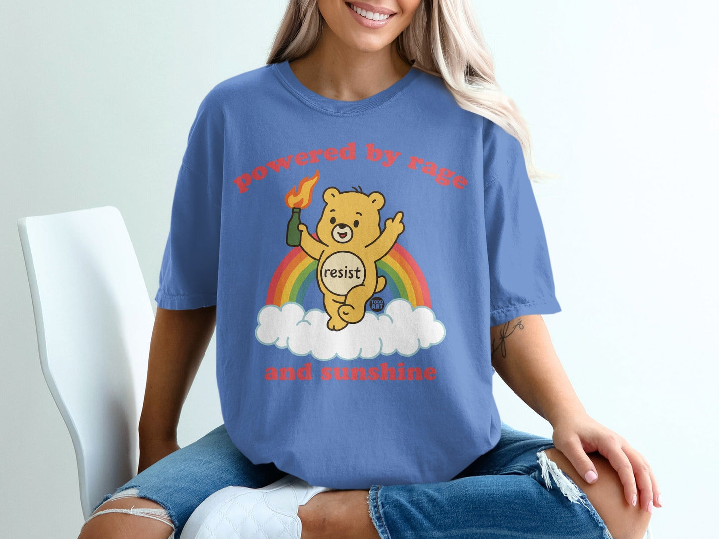 Powered By Rage and Sunshine Graphic T-shirt