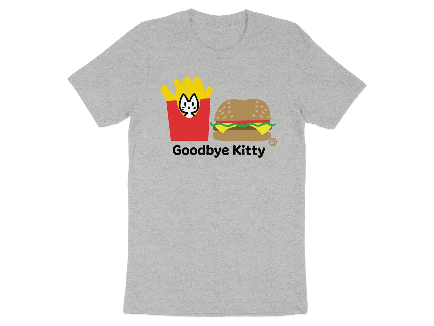 Goodbye Kitty Burger and Fries Graphic T-Shirt