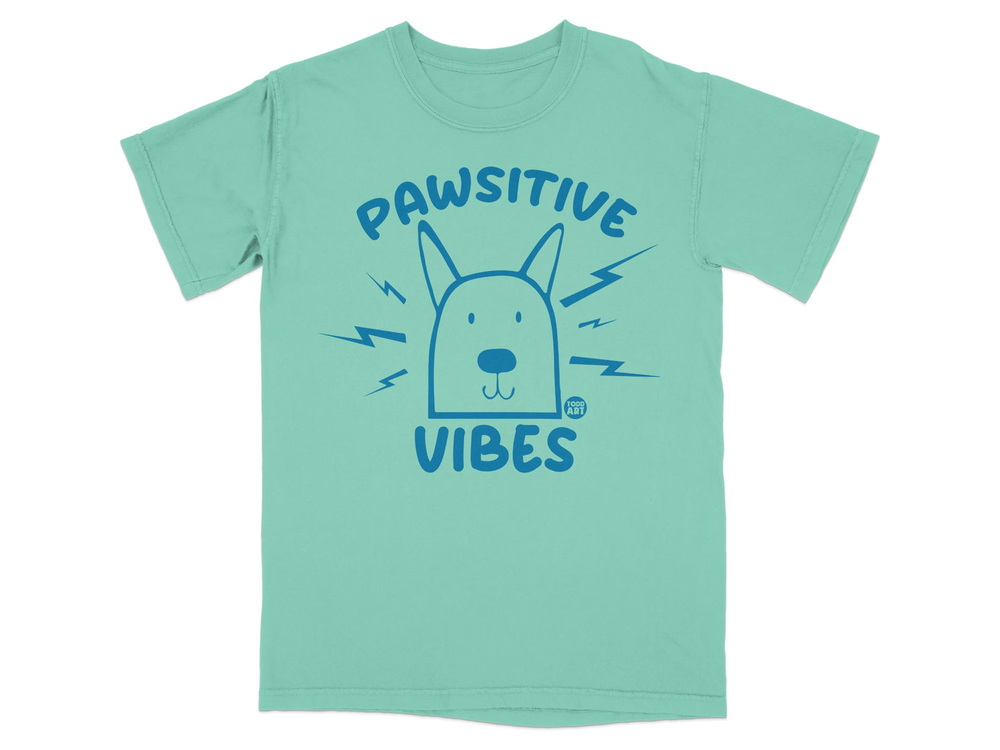 Pawsitive Vibes Graphic T-shirt for Dog Lovers