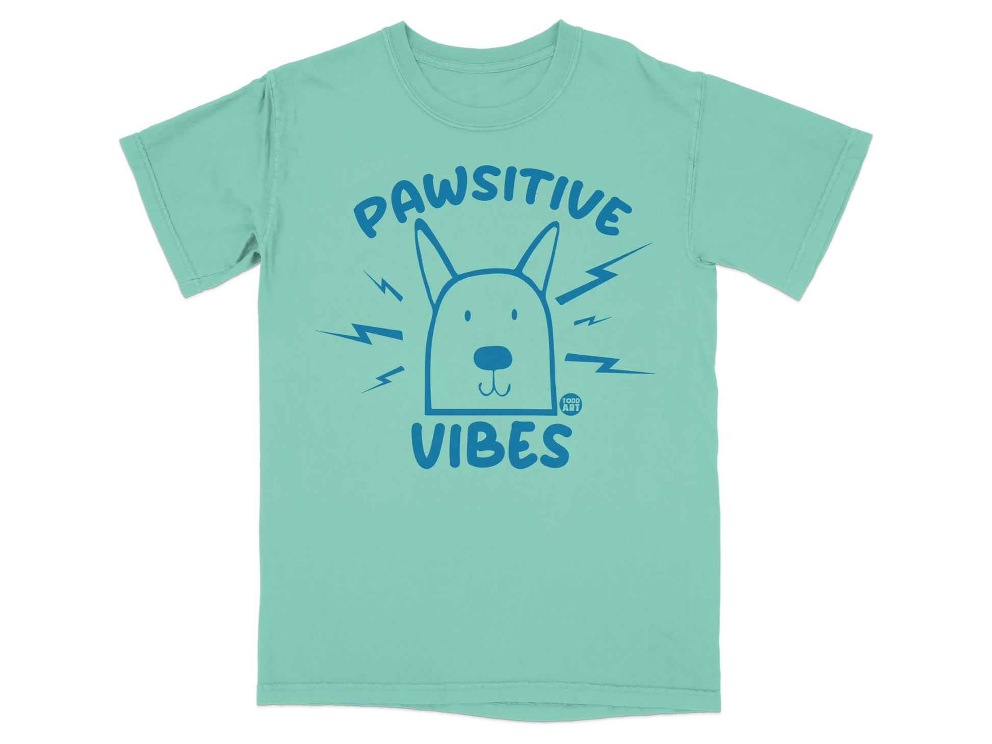 Pawsitive Vibes Graphic T-shirt for Dog Lovers