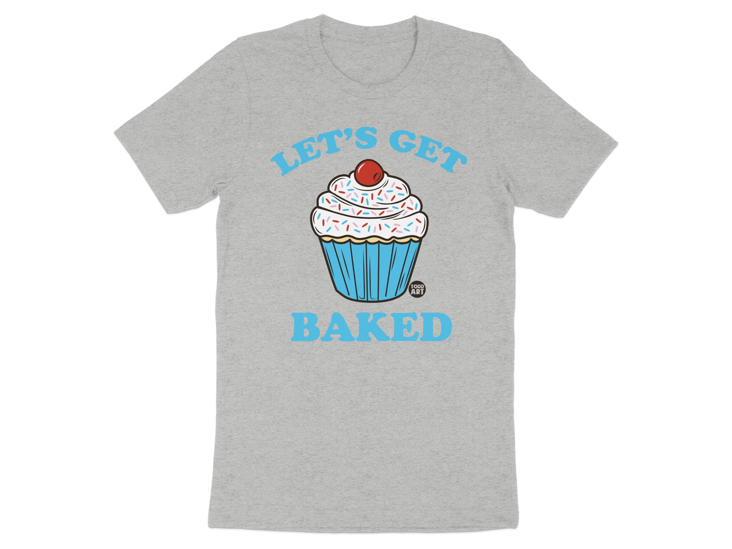 Let's Get Baked Cupcake Graphic T-Shirt
