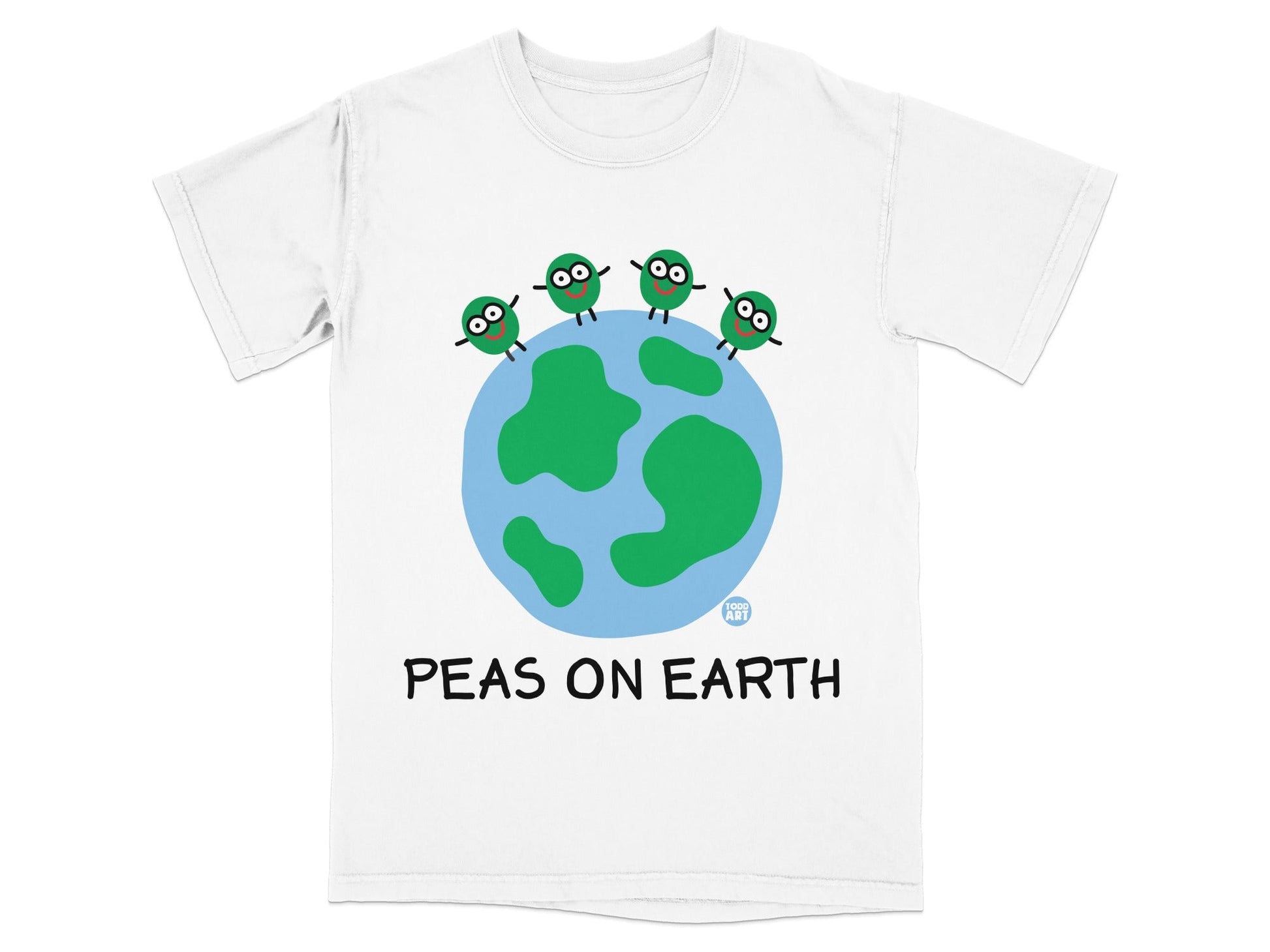 Peas on Earth Graphic Earth Day Shirt Fun Tee