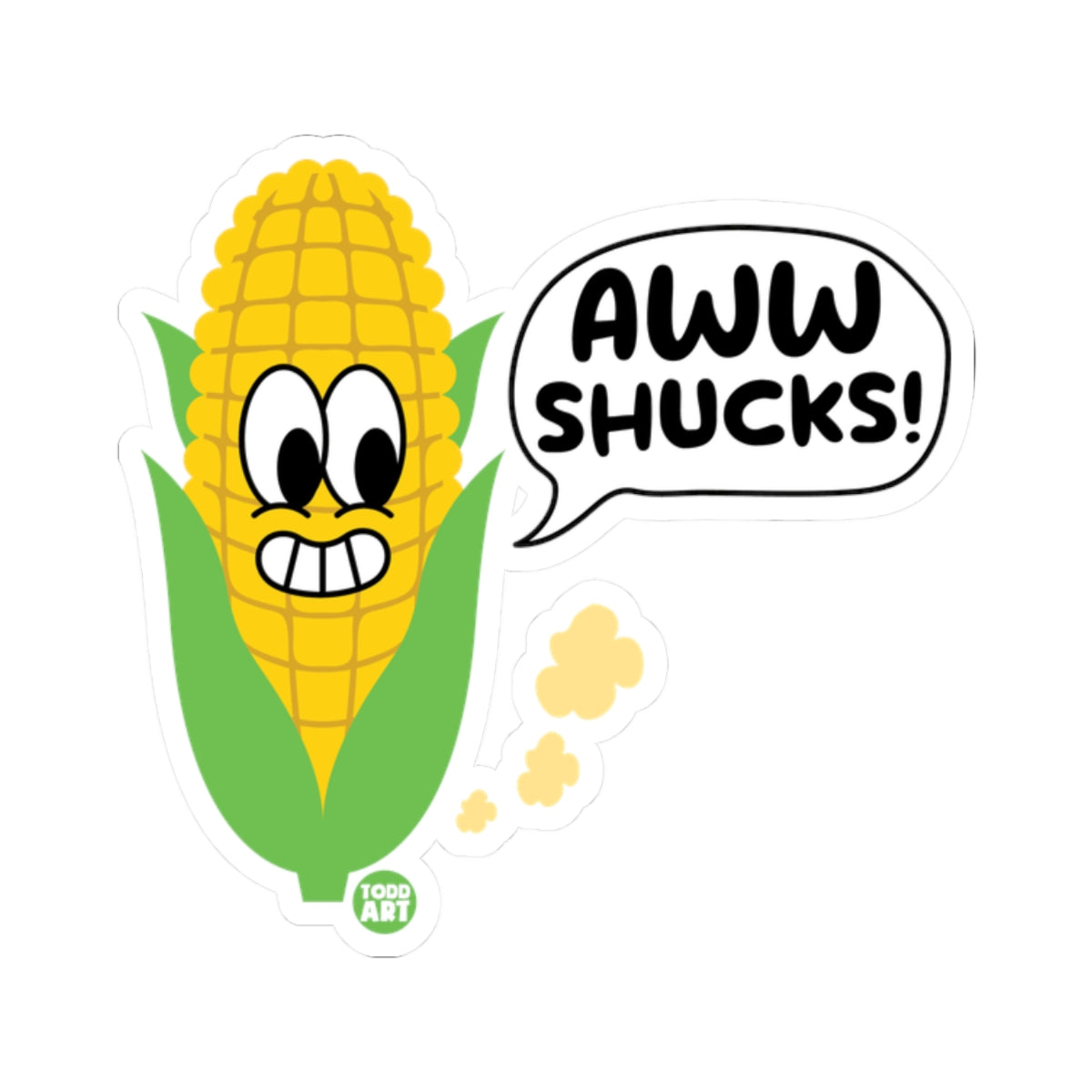 Corn ShucksTodd Art Sticker