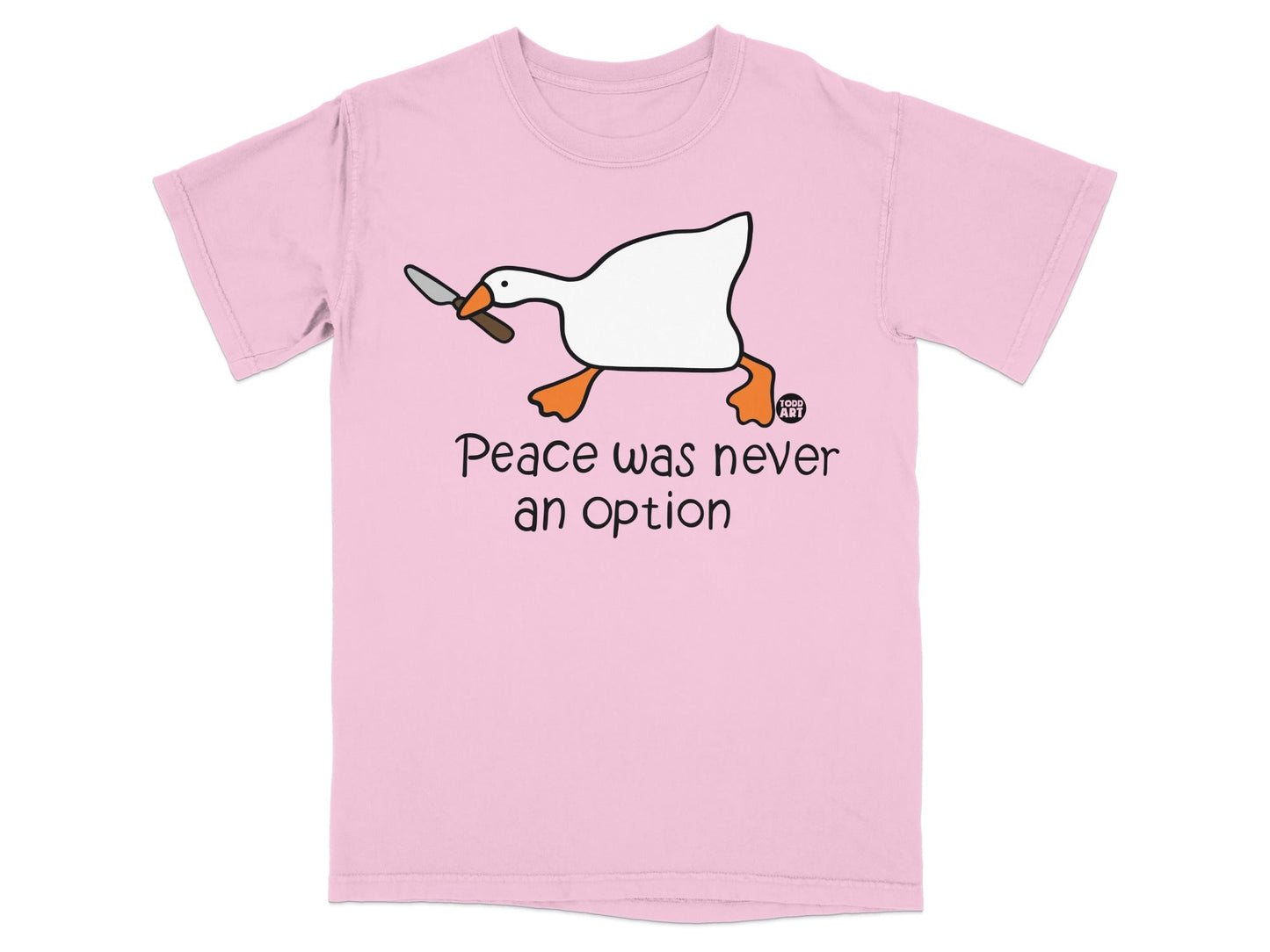 Peace Was Never an Option Goose Graphic Shirt