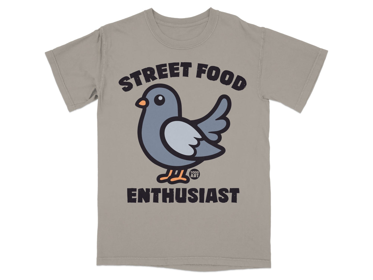 Street Food Enthusiast Pigeon Graphic T-shirt