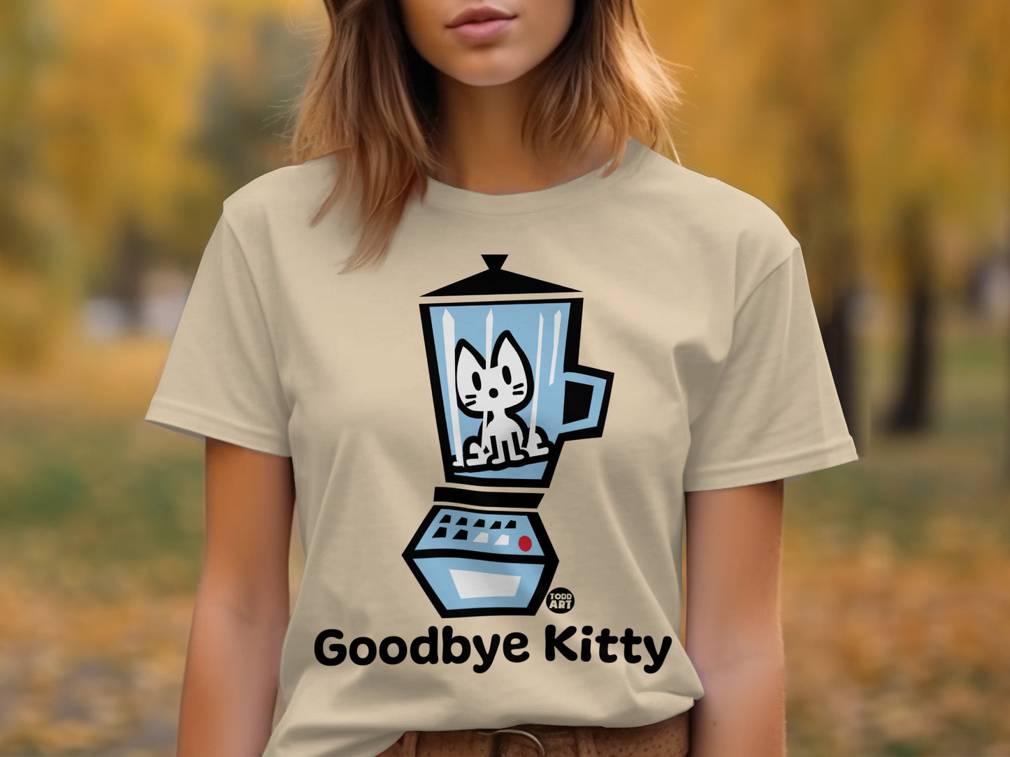 Goodbye Kitty Blender Graphic T-Shirt for Casual Wear