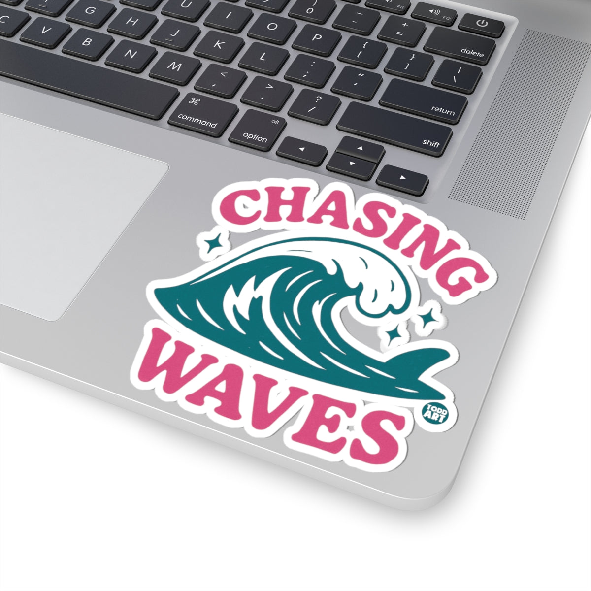 Chasing WavesTodd Art Sticker