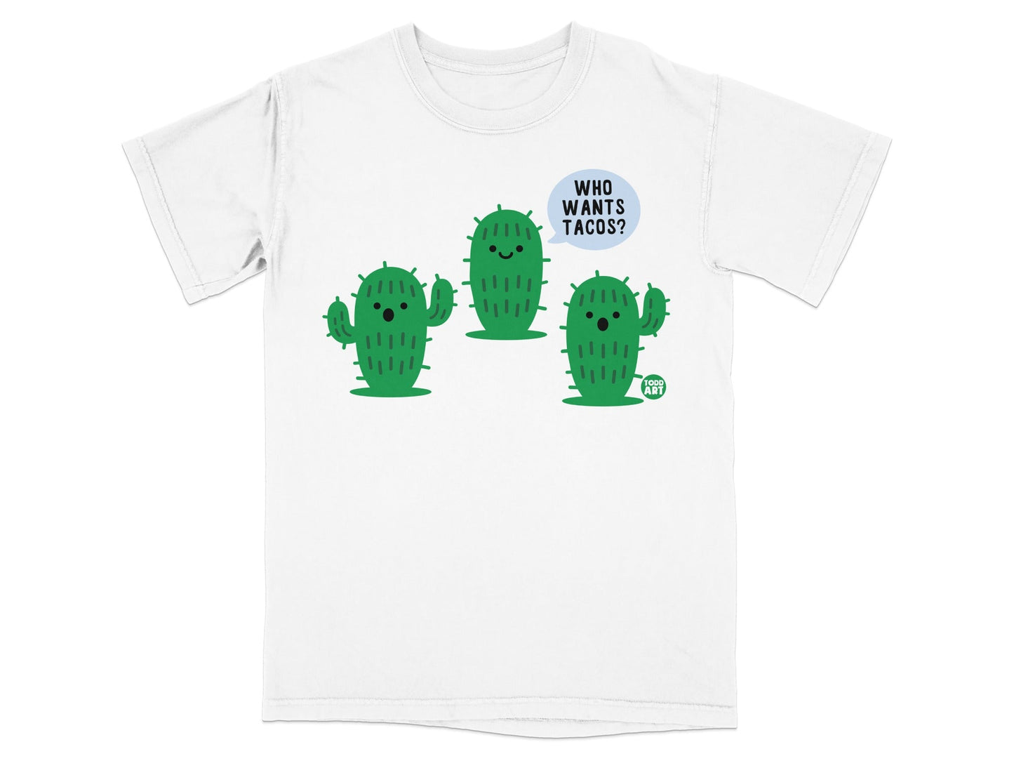 Who Wants Tacos Cute Cactus Graphic T-Shirt