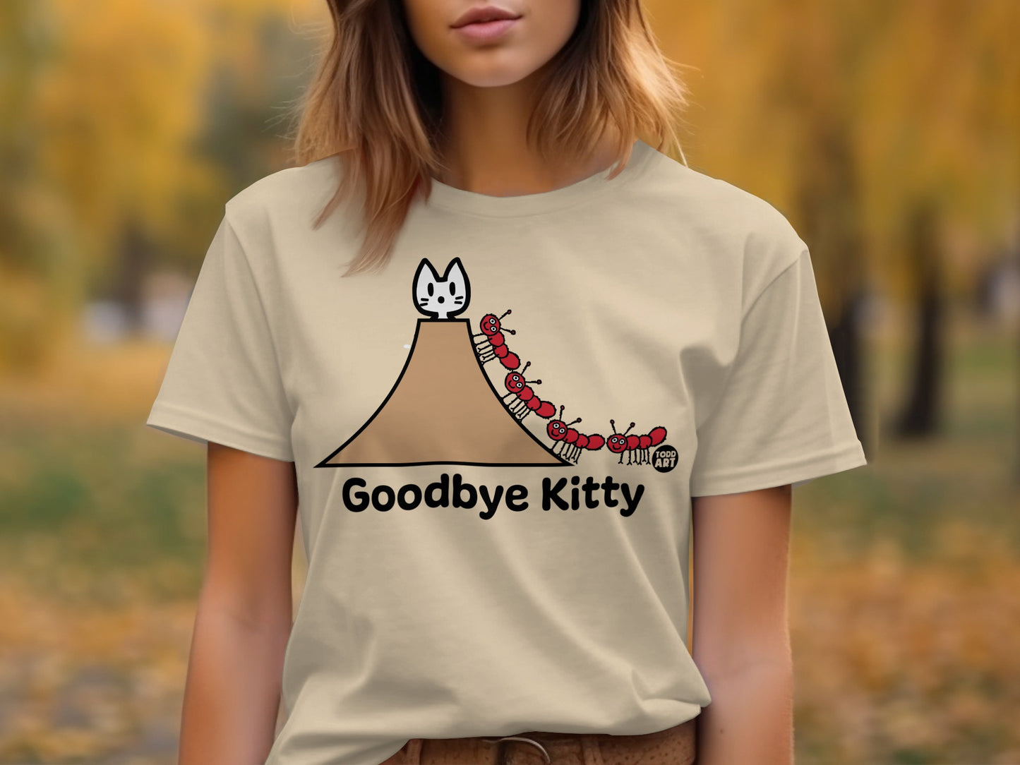 Goodbye Kitty Graphic Tee Shirt