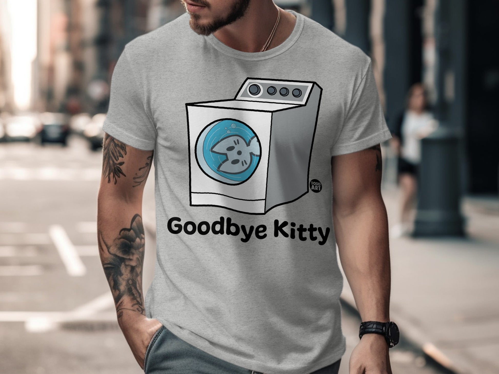 Bye Bye Kitty Shirt Adult Parody Streetwear Fashion Tee