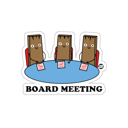 Funny Board Meeting Cartoon Group Sticker Decal