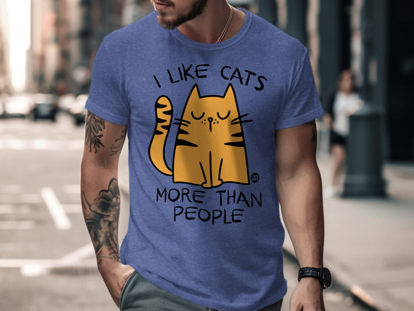 I Like Cats More Than People Cat Lover T-Shirt