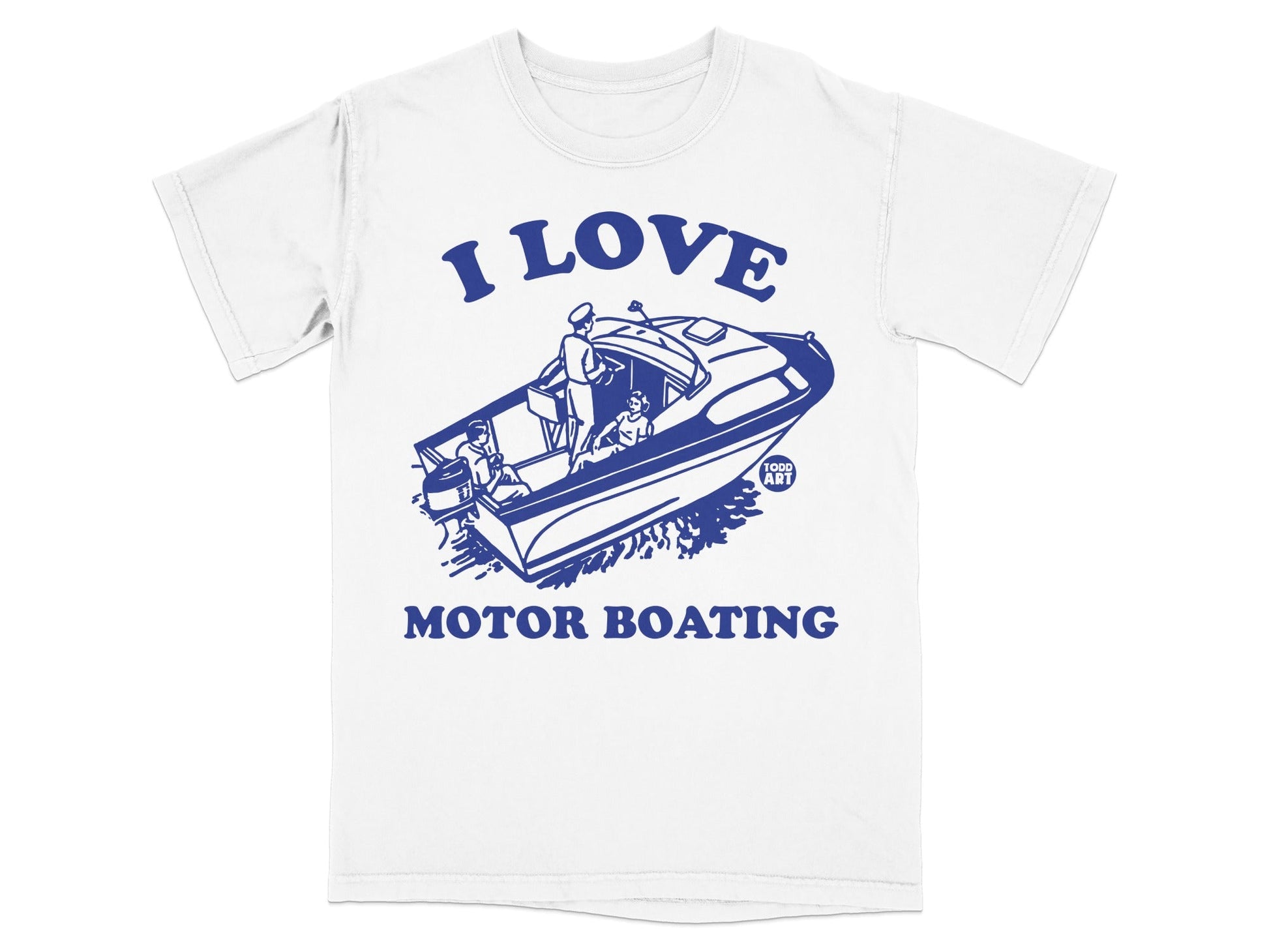 I Love Motor Boating Graphic T-Shirt Casual Wear