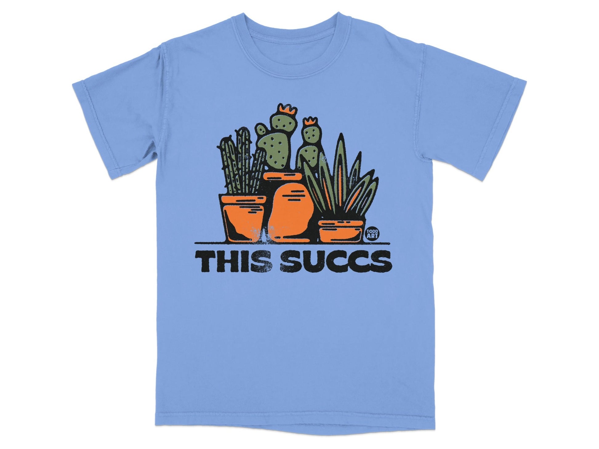 Fun Cactus Design with This Succs Printed T-Shirt
