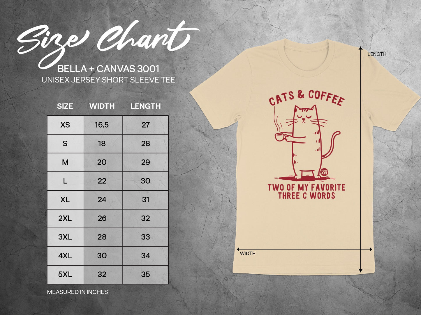 Cats and Coffee Favorite Three C Words Tee product