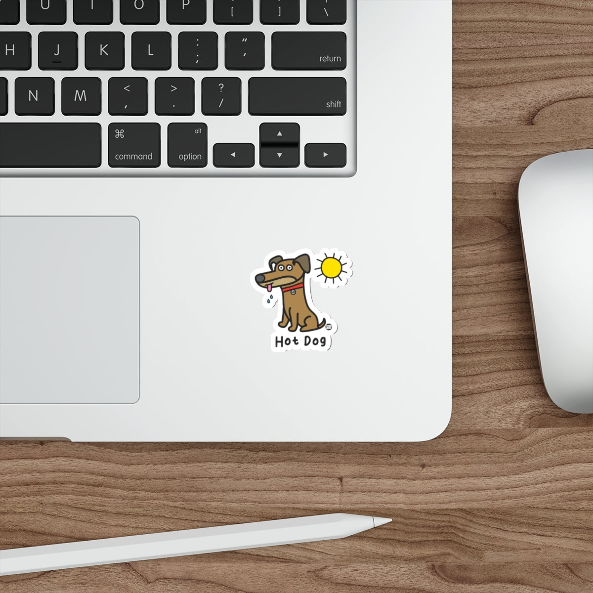Funny Cartoon Hot Dog Sticker for Laptops or Notebooks