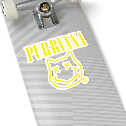 Purrvana Todd Art Sticker