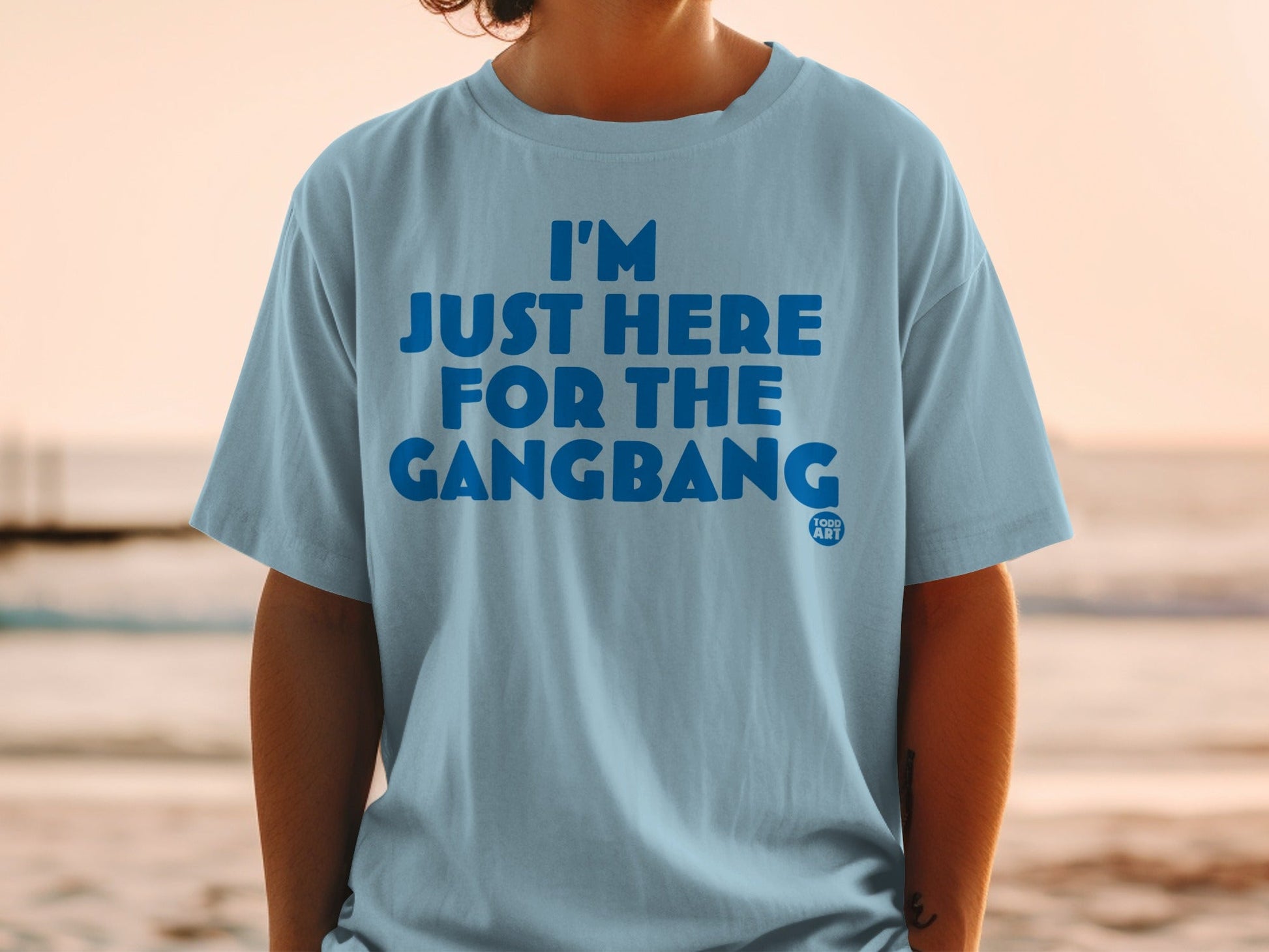 I'm Just Here For The Gangbang Novelty T-Shirt