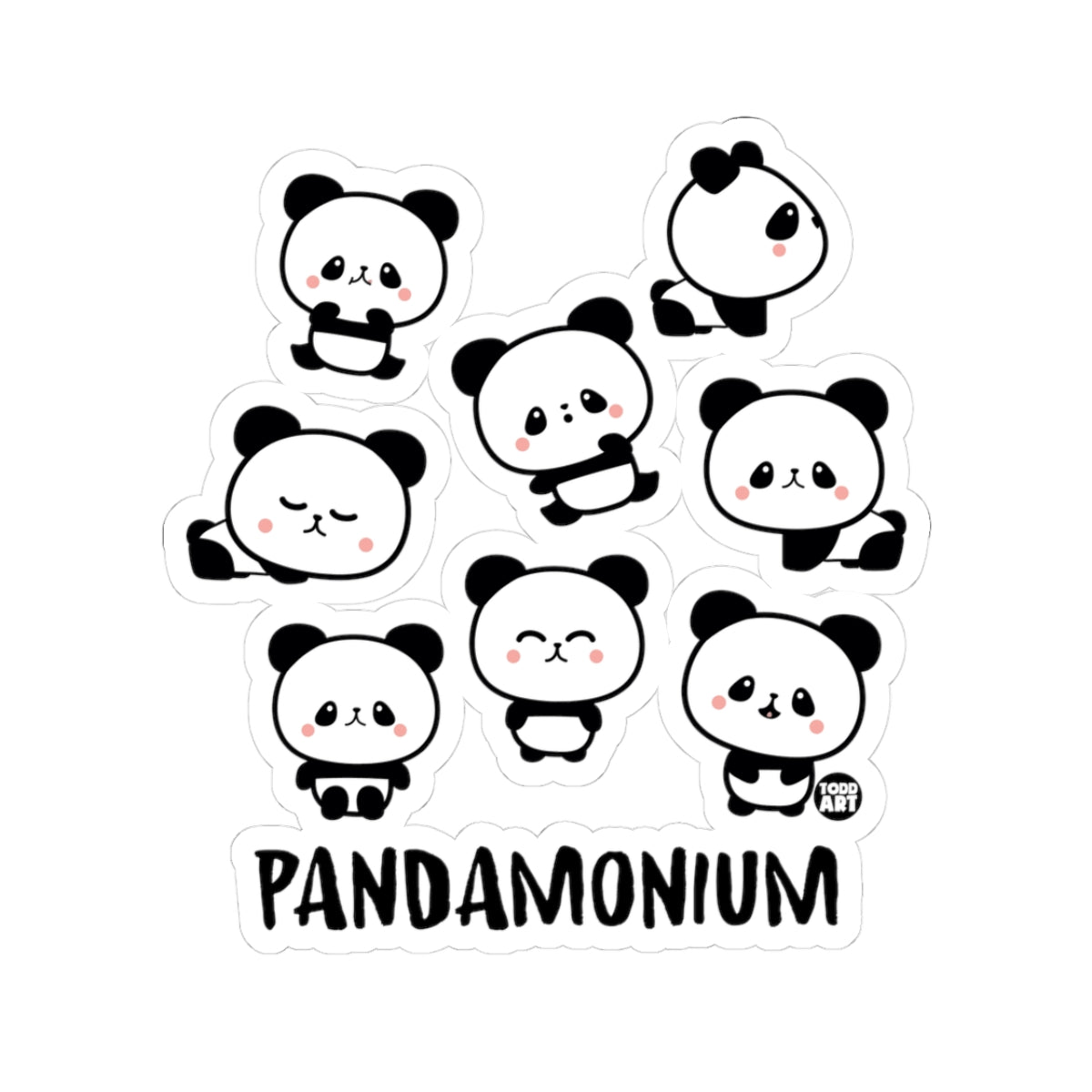 PandamoniumTodd Art Sticker